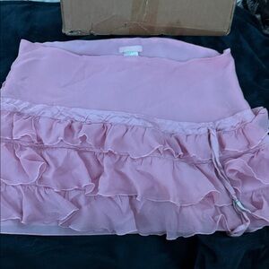 SAS Pink Layered Mini Skirt